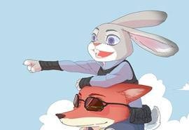 疯狂动物城狐狸兔子cp漫画手机壁纸（一）