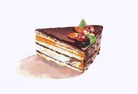 创意手绘美食插画高清手机壁纸