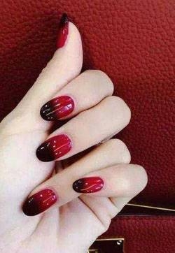 美甲红 美甲红色系列图片大全
