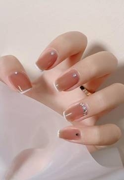 琥珀色美甲图片 琥珀色美甲图片红色
