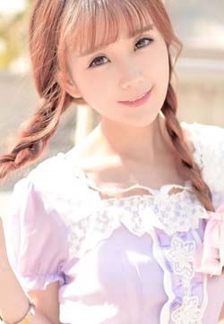 双马尾可爱美女甜美写真高清电脑壁纸