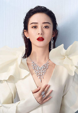 赵丽颖优雅迷人珠宝写真图片手机壁纸