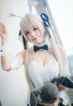 兔女郎游戏美女春日野穹同人COS性感制服诱惑写真