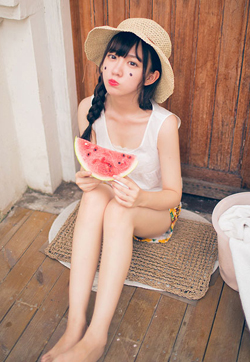 清新邻家女孩可爱马尾辫清纯美女图片