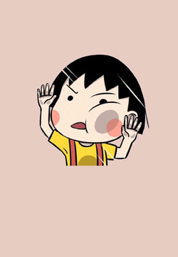 可爱樱桃小丸子手机壁纸