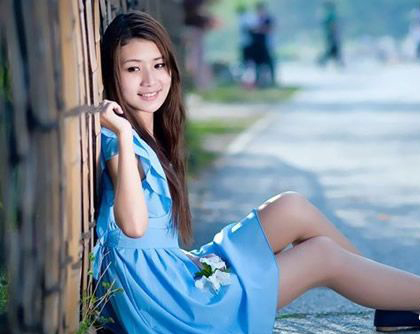 黑长直发美女丝袜美腿诱惑写真 第二辑图片