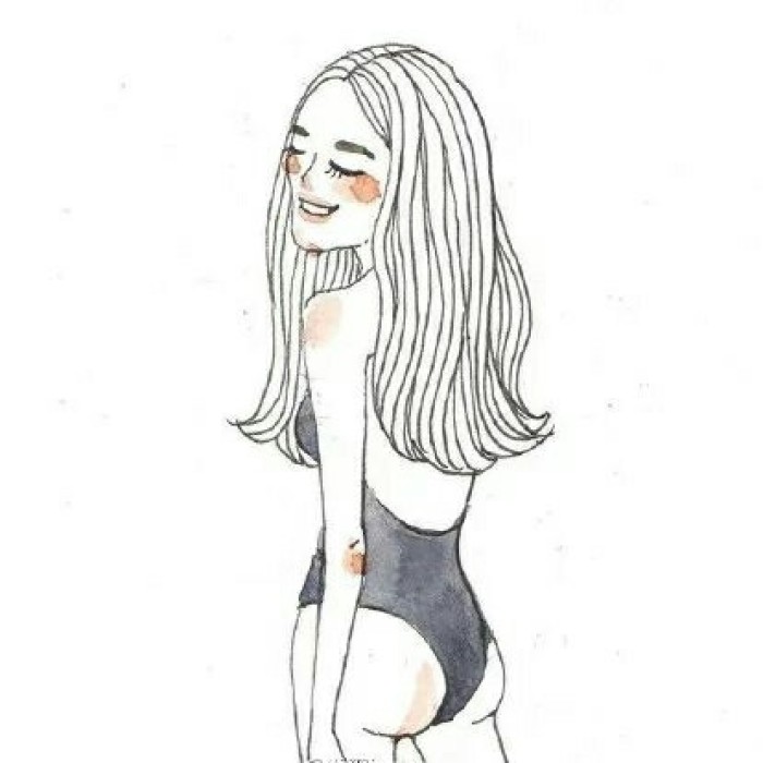 女神头像图片   手绘插画头像图片图片