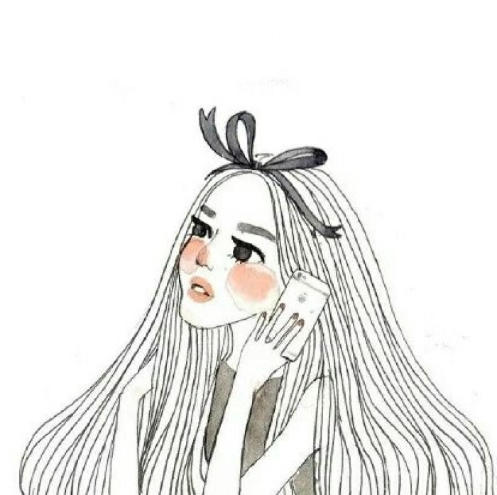 女神头像图片   手绘插画头像图片图片