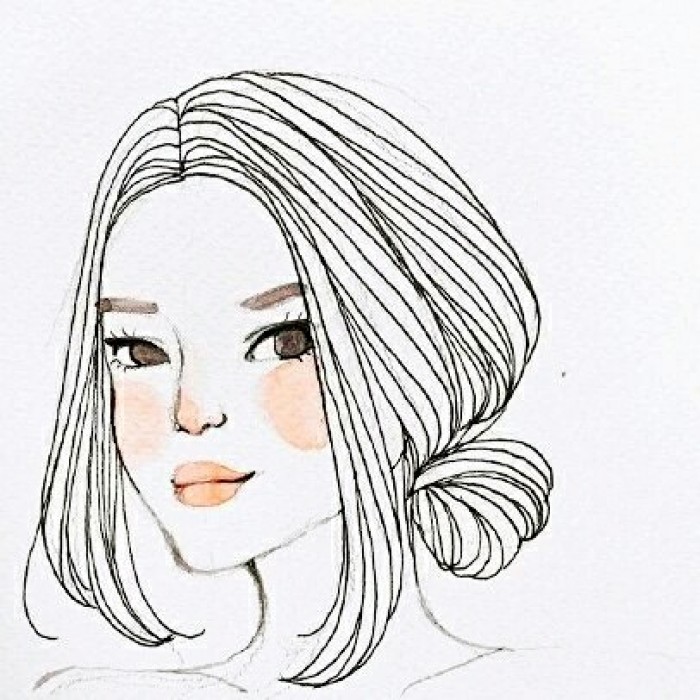 黑色系女生头像图片 女生头像图片