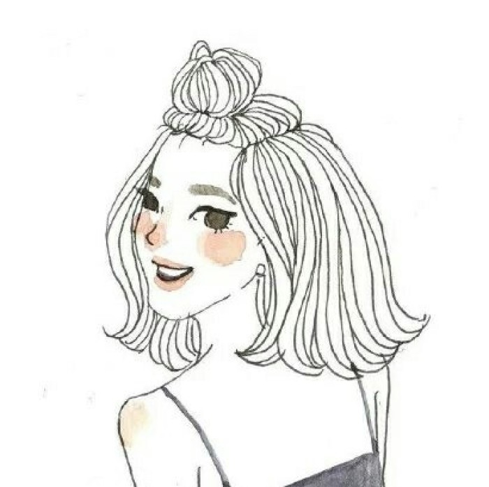 女神头像图片   手绘插画头像图片图片