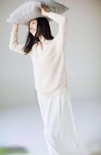 白百合慵懒气质文艺“小清新”图片