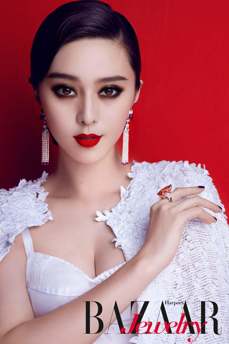 范冰冰浓妆做面具 不做艳后做女王图片