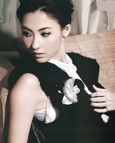 高清中国香港美女张柏芝时尚杂志性感迷人写真图片图片