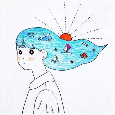 创意卡通女生头像图片图片