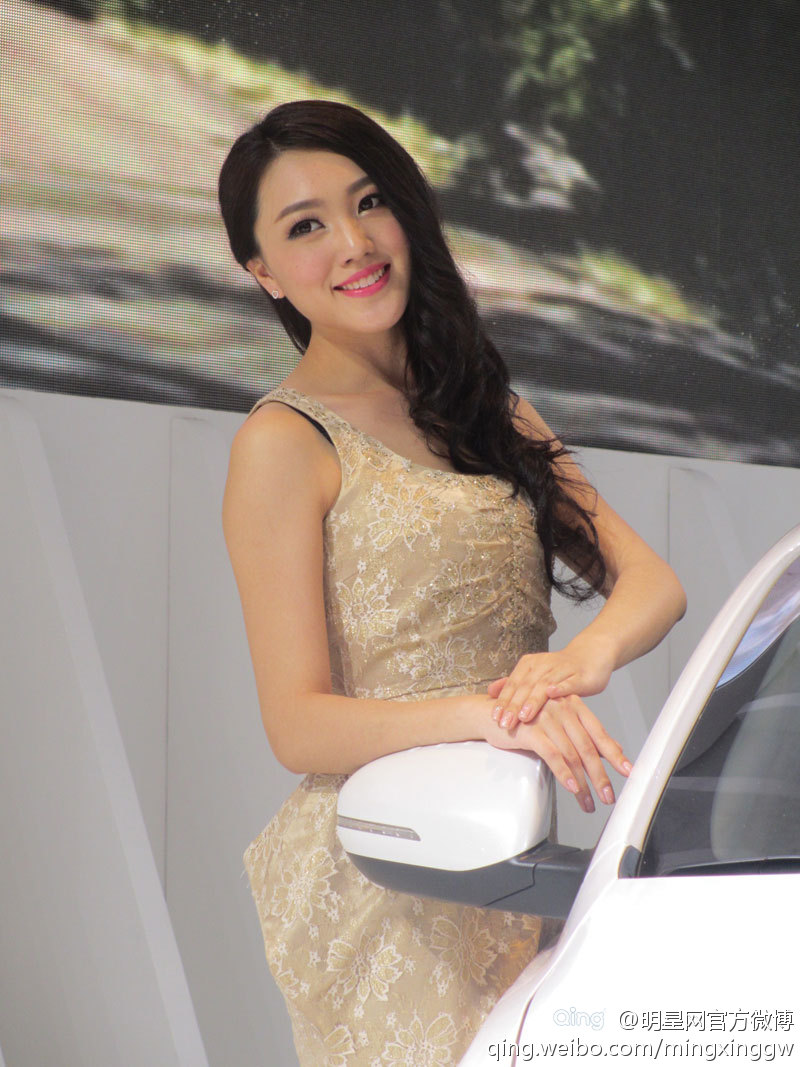 海口车展车模 气质靓丽熟女模特图片