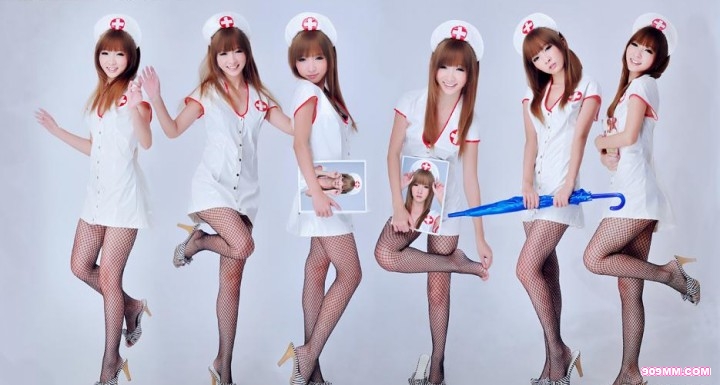 卡哇伊女孩装扮甜美性感小护士图片