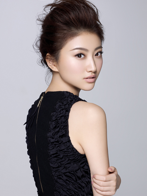 绝色美女景甜  黑色之美真漂亮图片