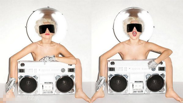 Gaga短发裸泄八字奶 最新写真摩登图片