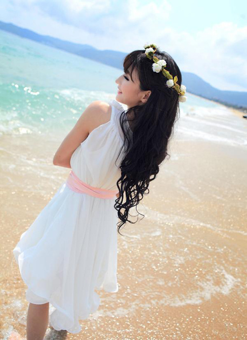 杜若溪冰雪女神完美婚纱女神露性感写真图片