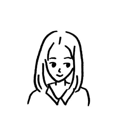 甜美手绘可爱女生插画手机壁纸图片
