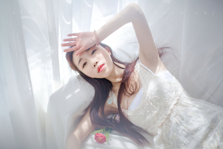 玫瑰美女图片