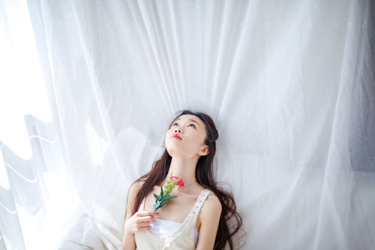 玫瑰美女图片