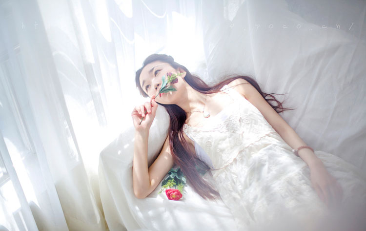 玫瑰美女图片