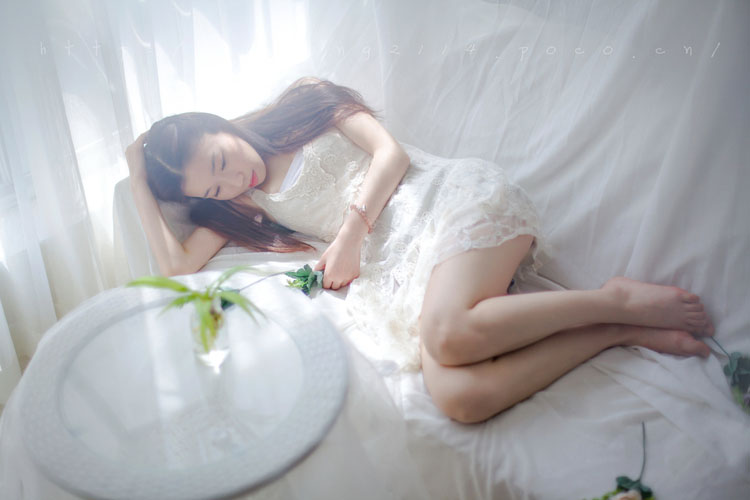 玫瑰美女图片