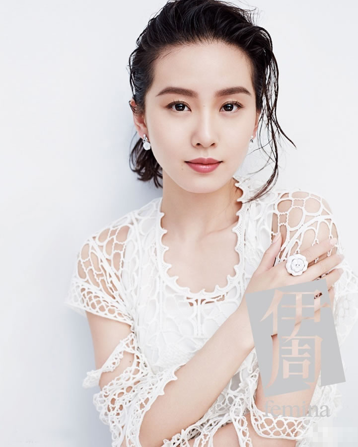 刘诗诗图片刘诗诗清新杂志图片白裙简洁不失优雅图片