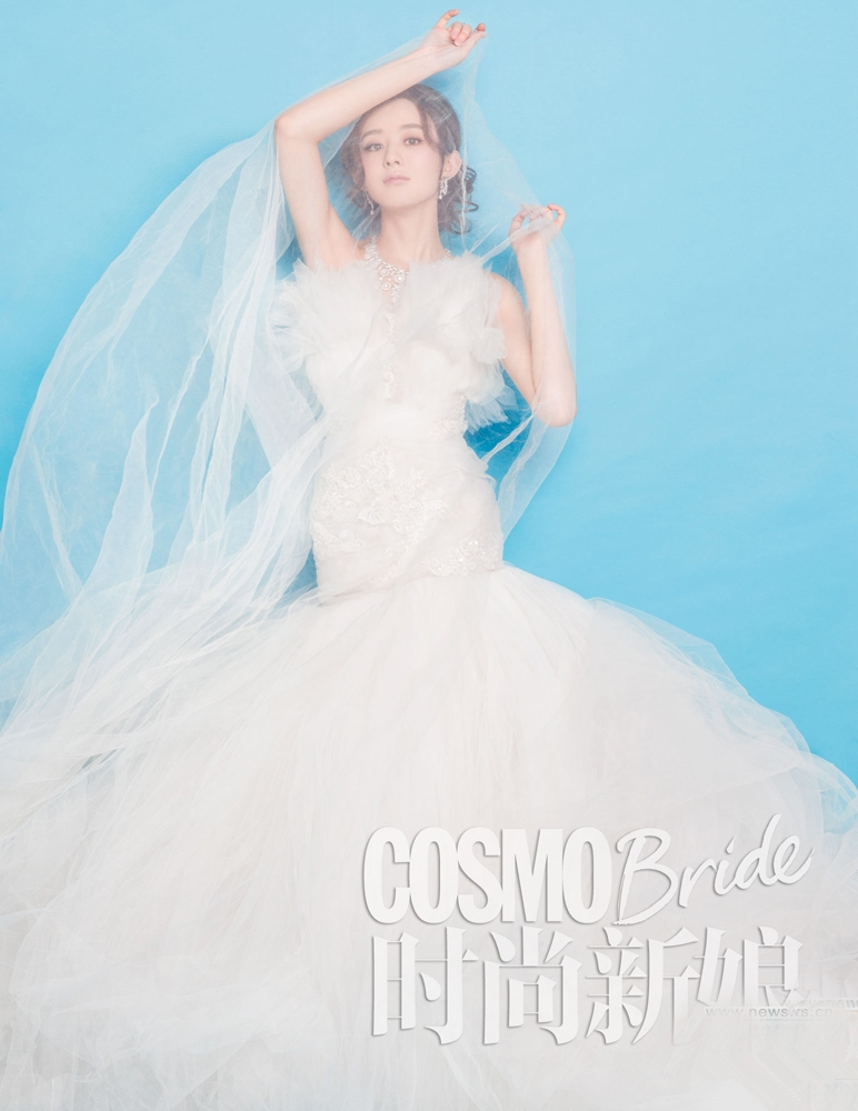 佟大为图片关悦登新娘杂志4月刊封面图片图片