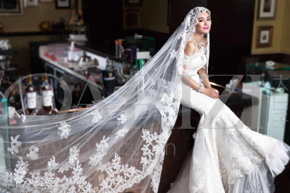 杜若溪冰雪女神完美婚纱女神露性感写真图片