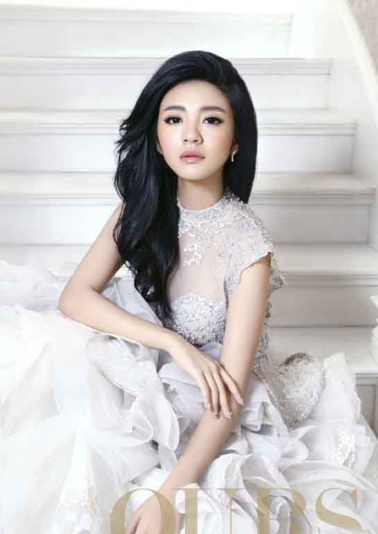 秦岚婚纱杂志图片 温婉惊艳动人图片