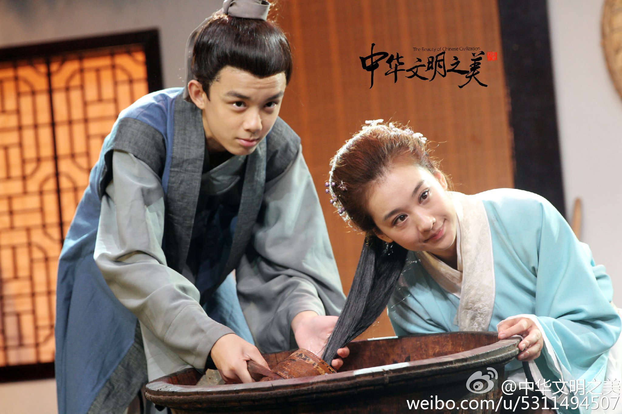 吴磊录制湖南卫视《天天向上》中华文明之美短剧花絮图整理图片