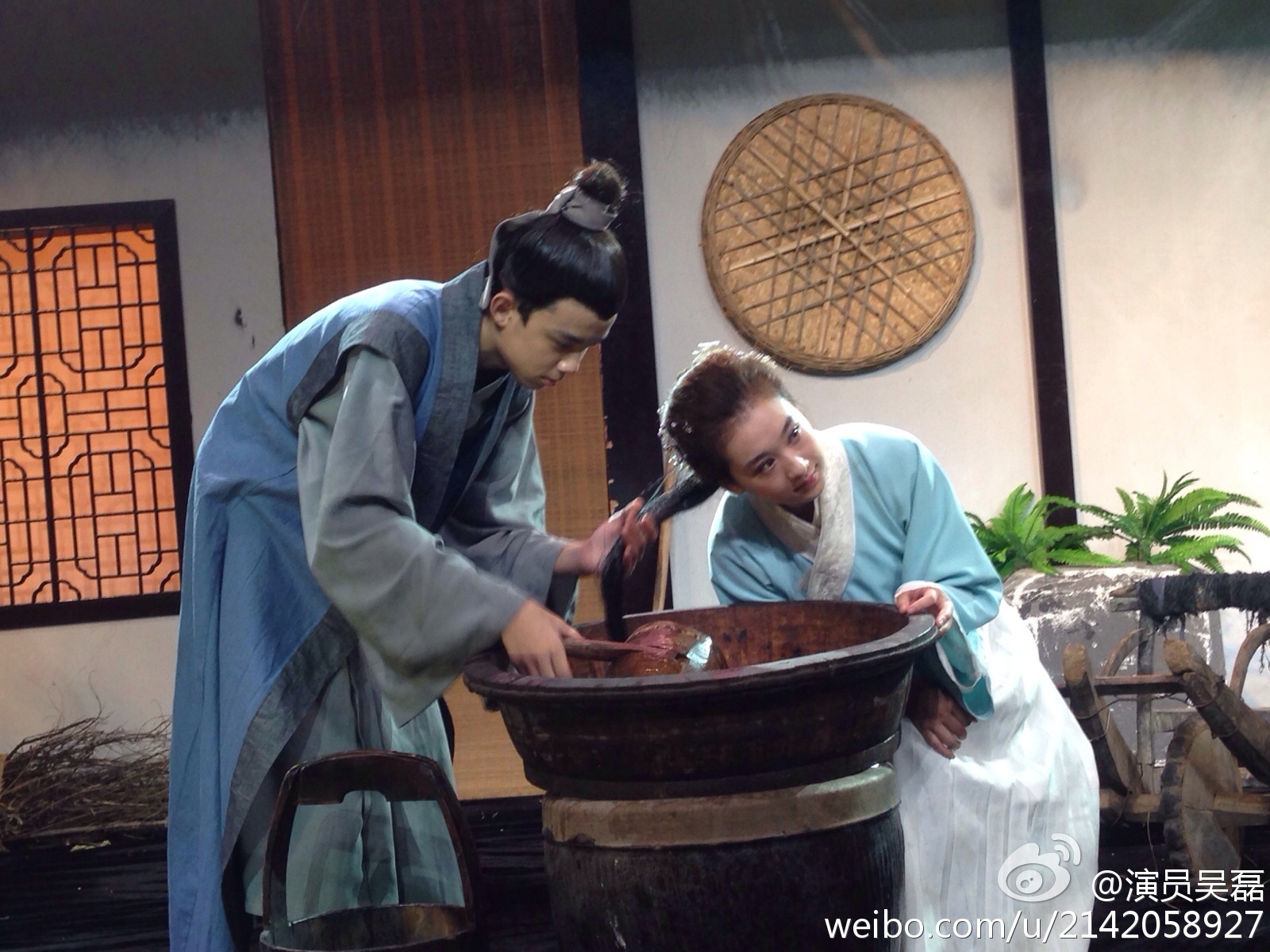 吴磊录制湖南卫视《天天向上》中华文明之美短剧花絮图整理图片