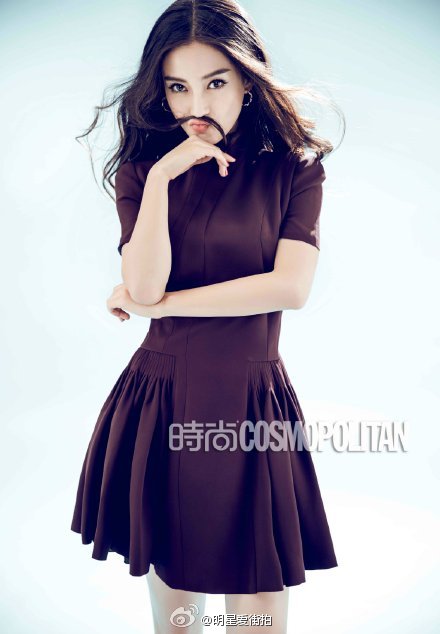 倪妮v和angelababy 共同上某杂志封面图片图片