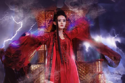 赵丽颖性感露肩写真手机壁纸图片