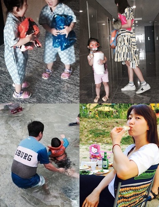 郑亨敦双胞胎女儿公开,像妻子一样可爱的美貌图片 郑亨敦双胞胎女儿公开,像妻子一样可爱的美貌图片