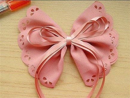 蝴蝶结发饰制作教程图片图片