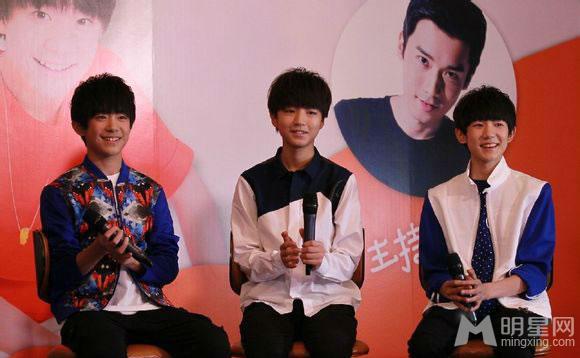 TFBOYS参加公益采访 帅气造型吸引眼球 TFBOYS图片图片