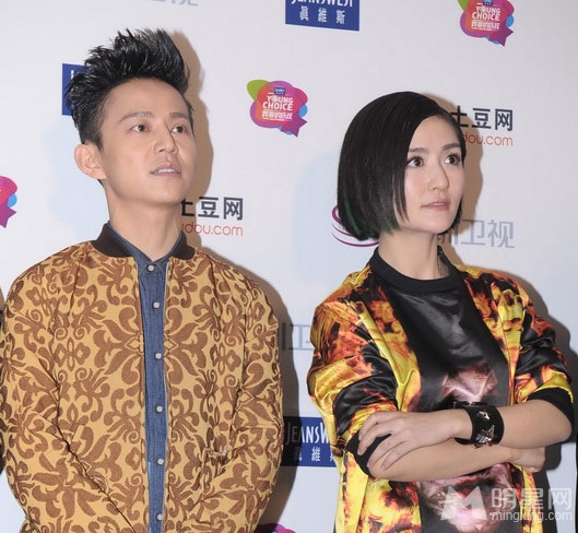 快乐家族现身时尚盛典 谢娜张杰大秀甜蜜 谢娜图片图片