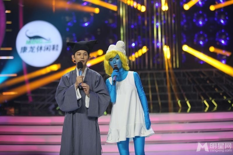 众星齐聚百变大咖秀 同谢娜上演3D阿凡达 谢娜图片图片