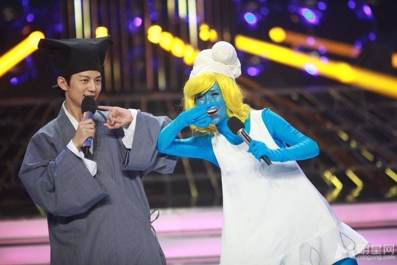 众星齐聚百变大咖秀 同谢娜上演3D阿凡达 谢娜图片图片