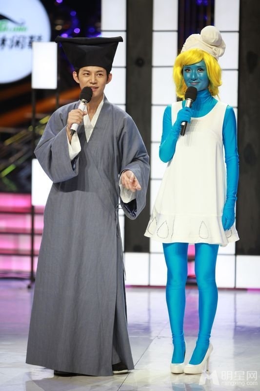 众星齐聚百变大咖秀 同谢娜上演3D阿凡达 谢娜图片图片
