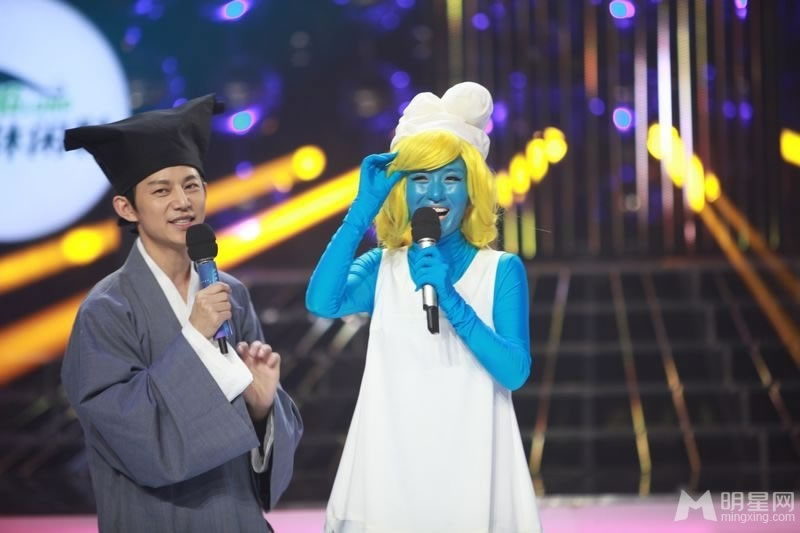 众星齐聚百变大咖秀 同谢娜上演3D阿凡达 谢娜图片图片