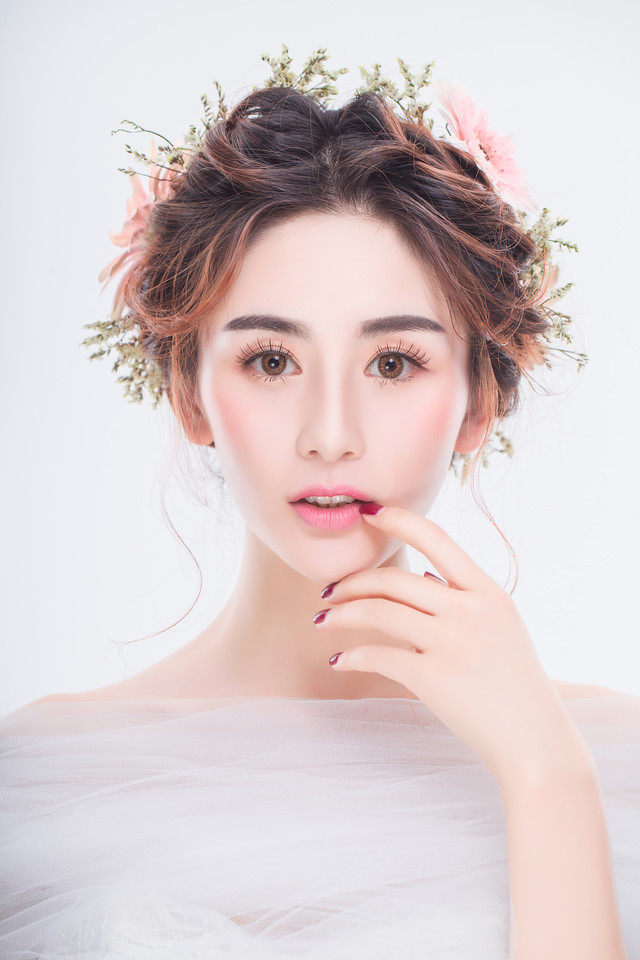 玫瑰美女图片