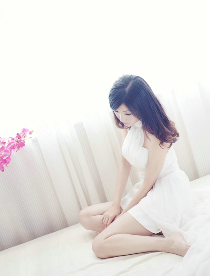 清纯美女 90后mm蕾丝睡裙私房诱惑写真美女图片图片