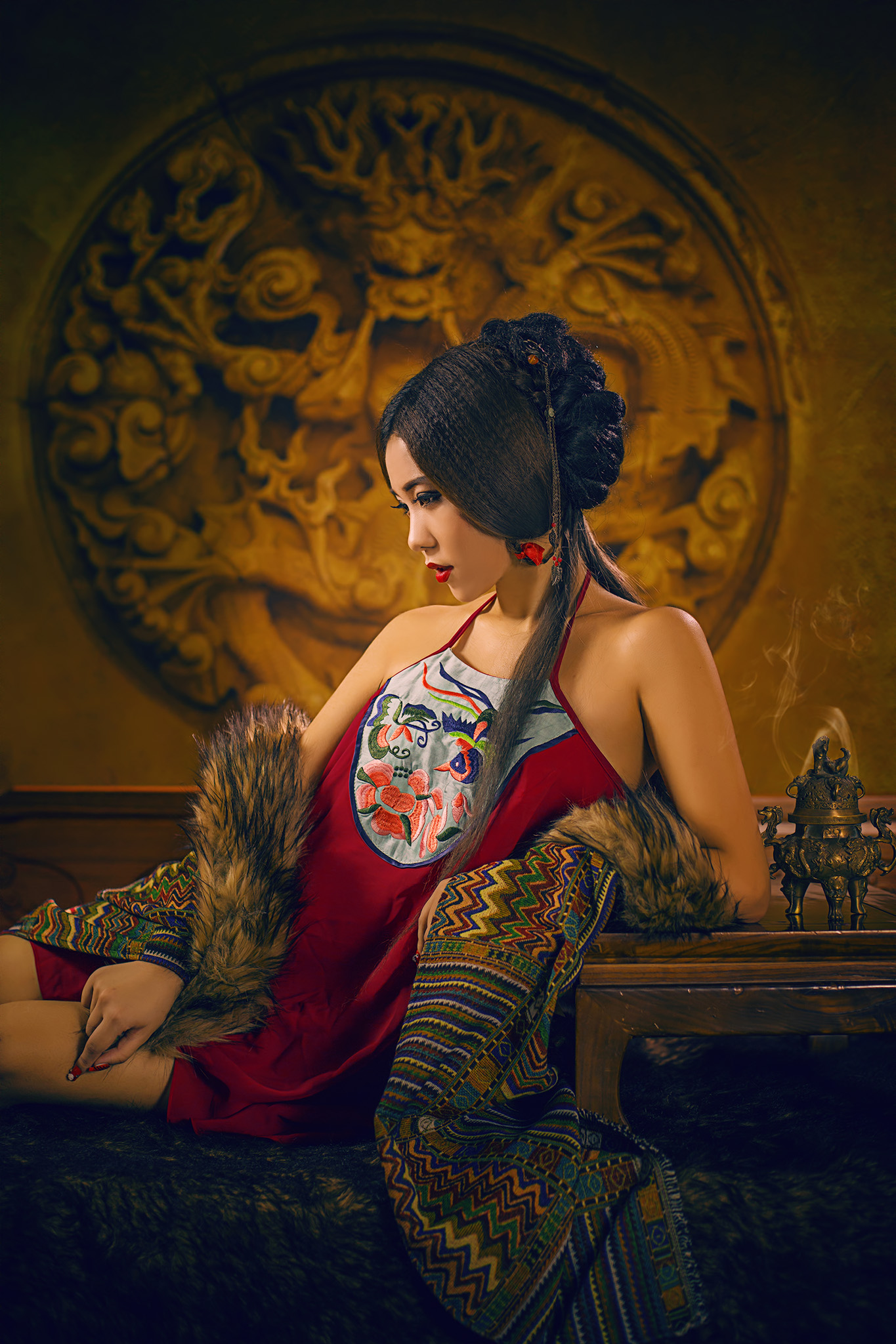 肚兜美女图片