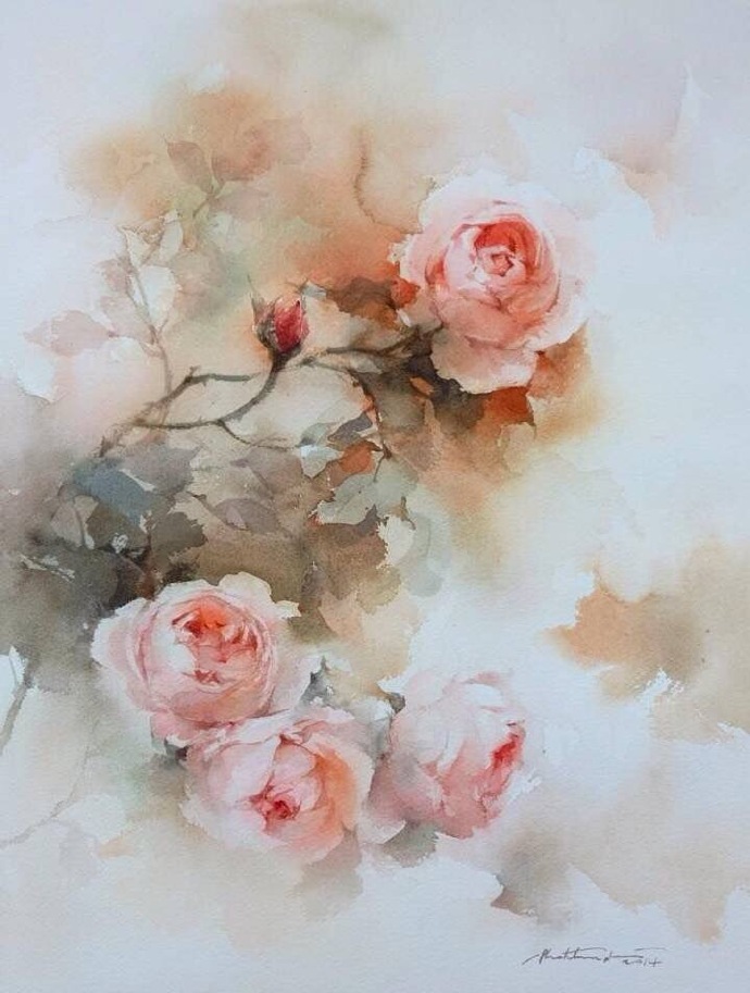 小清新水彩手绘手机壁纸图片