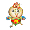 端午父亲节节日快乐桌面壁纸之卡通兔小贝图片