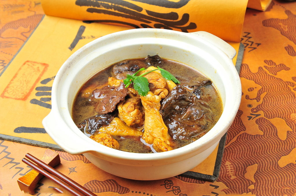 高清东北小鸡炖蘑菇图片东北美食图片图片